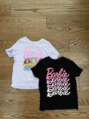 Lot Of Two Barbie Theme Girls 5T Tshirts From Old Navy Pre Loved - Image 1 of 3