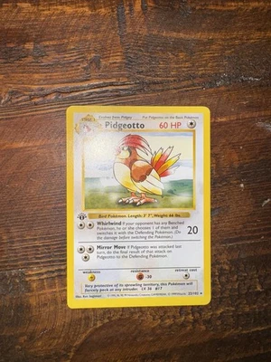 Pidgeotto 022/102 1st Edition Base Set (Shadowless) LP - Image 1 of 2