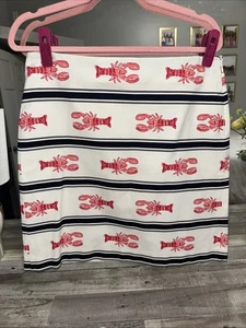 Falda Lápiz Talbots Factory Langosta Blanca Rayas Náutica Maine Verano Talla 8 - Imagen 1 de 4