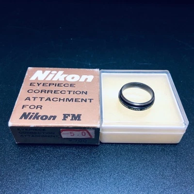 🍙Mint🍙Nikon -5 EYEPIECE CORRECTION LENS For FM3A FM2 FA FE FM Finder from JP - Image 1 of 4