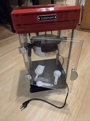 Cuisinart Electric Popcorn Maker CPM-28 10 Cup Carnival Style  Used Once! - Image 1 of 4