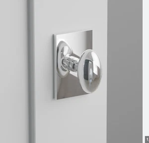 Emtek 5112EUS26 passage rectangular rosette with egg shaped knob - Picture 1 of 2