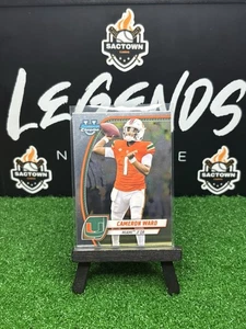 2024 Bowman University Chrome Football Cameron Ward #38 RC Miami Hurricanes Base - Picture 1 of 2