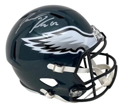 Jason Kelce Signed Philadelphia Eagles FS Speed Replica Helmet PSA ITP Hologram - Image 1 of 2