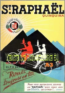 pub alcool - St Raphael - cycle 1937 - Poster A3 Plastifié - Foto 1 di 24