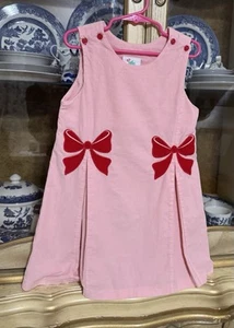 🎀 Shrimp & Grits Kids Bow Dress Girls Size 5 🎀 - Picture 1 of 3