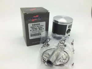 Vertex Piston Kit Yamaha YZ 125 Single Ring, Pin & Clips 1998-01 Size B 53.94mm - Picture 1 of 2