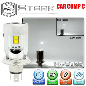 H4 9003 True 25W 2800LM New Flip Chip LED Motorcycle Headlight Dual Hi Lo Bulb - Picture 1 of 6