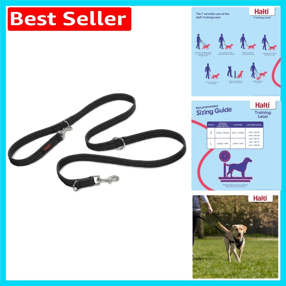 Versatile Double-Ended HALTI Training Lead - 2m Leash to Stop Pulling in Style - Image 1 of 4