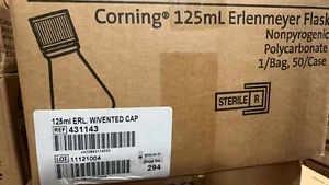 Corning 431143 Polycarbonate Erlenmeyer Flask with Vent Cap, 50/CS - Picture 1 of 1