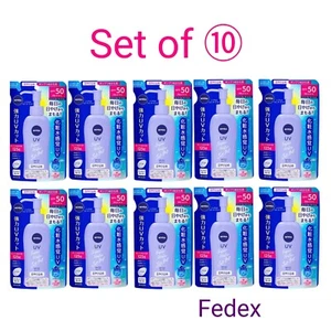NIVEA SUN Super Water Gel Sunscreen For Refill SPF50 PA+++ 125g Set of 10 Fedex - Picture 1 of 6