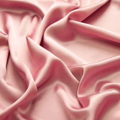 Rusty Rose 100% Pure Mulberry Silk Fabric by the Yard 44" width 19 mm 6A Grade - Image 1 of 4