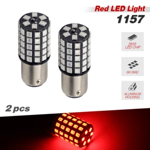 1 par de bombillas LED rojas 1157/BAY15D para luces de freno traseras/de freno 132 LM - Imagen 1 de 6
