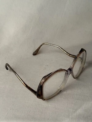 60s oversized butterfly grandma Glasses 70s Sunglasses Mod vtg Cloud Twin - Image 1 of 4