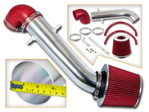 91-95 JEEP Wrangler 2.5 L4 & 4.0 I6 SHORT RAM AIR INTAKE KIT + RED FILTER - Picture 1 of 2