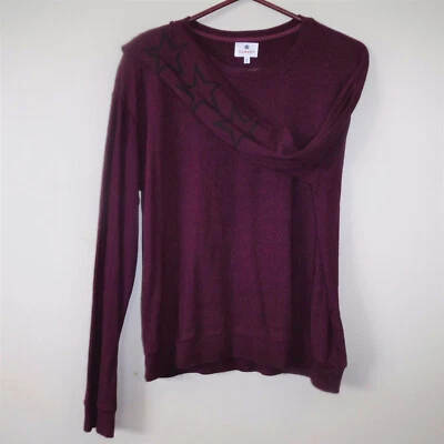 Sudadera SUNDRY Borgoña Color Vino Manga Corazón Algodón Rayón Talla 0 (XS 0-2) Foto 1 de 4