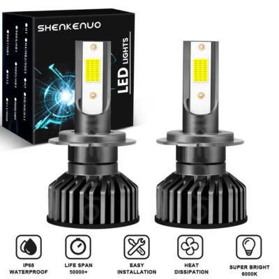 2x H7 24v 120w Headlight Bulbs Dipped Main Beam 499 Lorry Truck Hgv Xenon White - Image 1 of 4