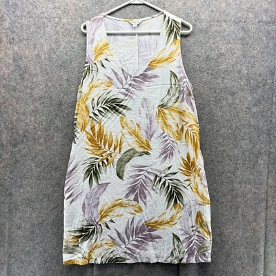 Vestido Orvis Mujer Grande Damas Blanco Amarillo Floral Cuello en V Rayón Lápiz Recto Foto 1 de 4