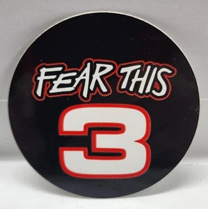 ADESIVO DECALCOMANIA TONDO DALE GAINHARDT SR VINTAGE "Fear This #3" 3" - Nascar - Foto 1 di 3