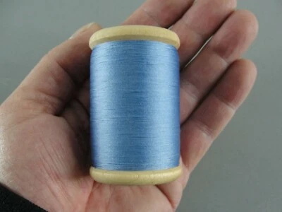 525 yd ANEFIL HEAVY DUTY BONDED NYLON THREAD AQUA TEAL BLUE SEWING CRAFT USA #69 - Image 1 of 4