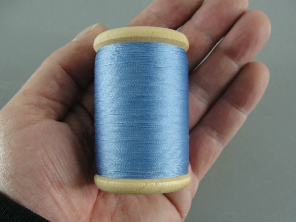 525 yd ANEFIL HEAVY DUTY BONDED NYLON THREAD AQUA TEAL BLUE SEWING CRAFT USA #69 - Image 1 of 4
