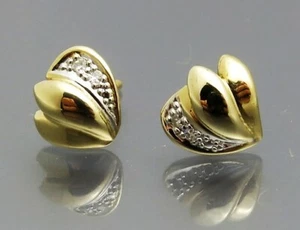 DISEÑO REIF - ELEGANTE PENDIENTES DIAMANTE - ORO 585 - Imagen 1 de 4