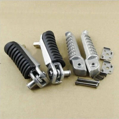 Front Footrests Foot Pedal For Kawasaki KLE650 KLZ1000 Versys 2007-2015 ZR1100 - Image 1 of 4