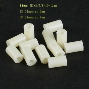M3 Nylon Spacer Washer Round Standoff Plastic For Screw Not-Threaded M3 - Picture 1 of 3