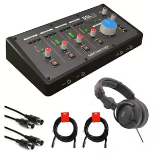 Solid State Logic SSL 12 Audio Interface Bundle w/ Headphones, MIDI & XLR Cable - Picture 1 of 10