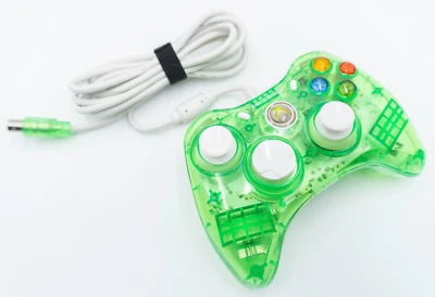 Rock Candy Xbox 360 Transparent Neon Green Controller - Image 1 of 4