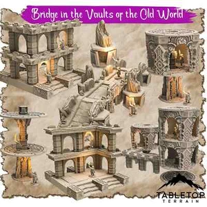 Bridge in the Vaults of the Old World - Thematic Dungeon Terrain - Picture 1 of 7