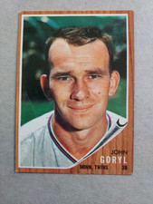 1962 Topps Baseball John Goryl Hi Number #558
