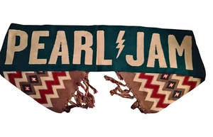 2014 Pearl Jam Schal Moline, IL Konzert doppelseitiger Blitz OFFIZIELL SELTEN - Bild 1 von 3