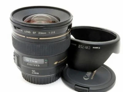 Canon EF 20mm F2.8 USM AF Ultra Wide Angle Prime Lens Excelente de Japón F/S - Imagen 1 de 3