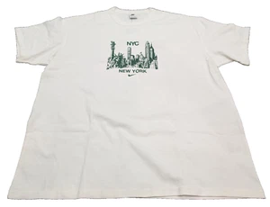 Nike Men's NYC Skyline Graphic Shirt - HQ2982 - White / Green - Size: XL - NEW ! - Picture 1 of 10