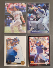 (4) Lot of 90's Mike Piazza Dodgers, Mets