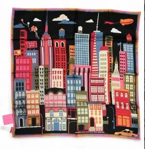 HTF New With Tag Kate Spade NY - City That Never Sleeps Silk Scarf 34"X34" - Picture 1 of 12