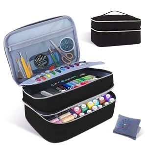 Sewing Supplies Organizer Bag 11.5"x 8"x 6" Sewing Box for Women Sewing Organ... - Picture 1 of 7