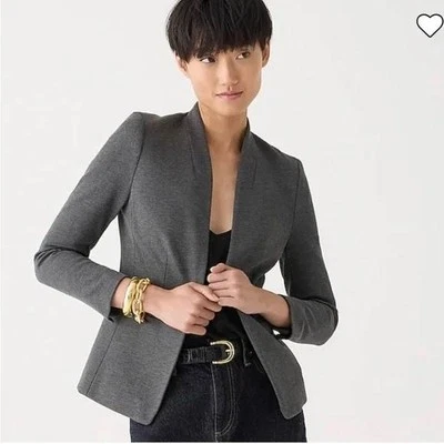 J.Crew Going Out Blazer in Stretch Twill Size 10 in Heather Dove Gray - Image 1 of 4