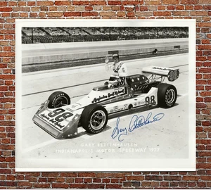 Foto auto da corsa Evel Knievel Indy 500 1977 firmata Gary Bettenhausen: autografo - Foto 1 di 8