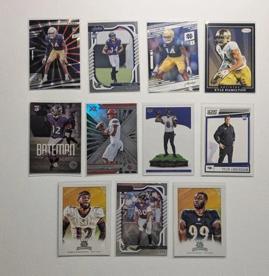 11 Card Panini Baltimore Ravens Lot- Lamar Jackson, Kyle Hamilton RCs Rookies!🔥 - Image 1 of 2