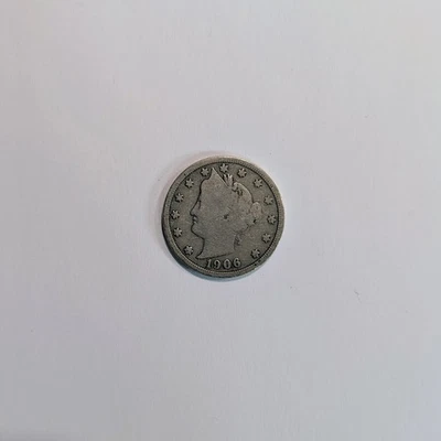 1906 P Liberty Head "V" Nickel - F Condition - Image 1 of 2