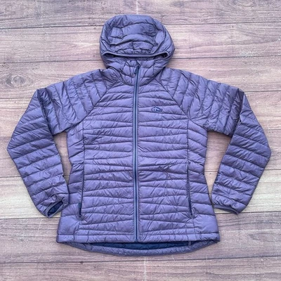LL Bean Jacket Women’s Size XS Purple 850 Goose Down DownTek PerTex Quantum Coat - Image 1 of 4