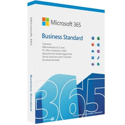 LICENZA MICROSOFT 365 BUSINESS STANDARD 1 UTENTE 15 DISPOSITIVI 1TB MAC MOBILE - Immagine 1 di 4