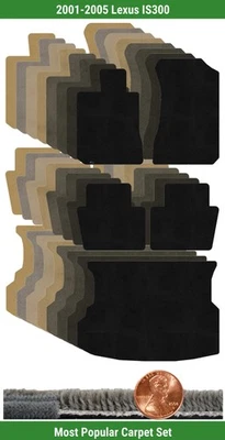 Juego de alfombrillas Lloyd Custom Ultimat para Lexus IS300 2001-2005 (5 piezas) #VN7 Foto 1 de 4