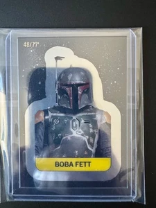 Boba Fett Chrome Sticker From 2025 Topps Star Wars Meiyo /77 - Picture 1 of 2