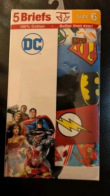 Ropa interior corta DC para niños talla 6 (5) Foto 1 de 2