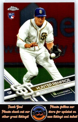Hunter Renfroe Rookie 2017 Topps Chrome #18 San Diego Padres - Image 1 of 4