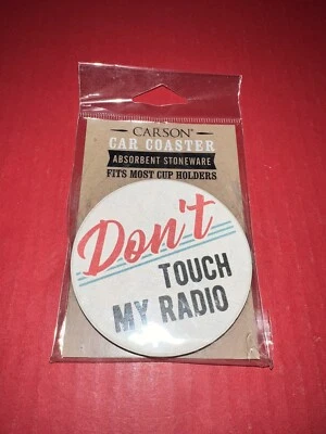 Автомобильные подставки Carson Stoneware «Не прикасайся к моему радио» новые в упаковке 3 - Изображение 1 из 3