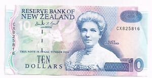 1994 NEW ZEALAND 10 DOLLARS NOTE - p182a aXF